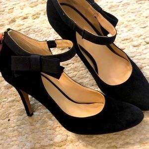 Nine West Suede Pumps with Bow